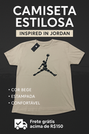 Camiseta casual masculina inspirada na linha Jordan da Nike.