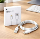 Cabo Carregador Lightning para iPhone USB-A 1 Metro – Branco