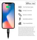 Cabo Carregador i2GO Lightning para iPhone – USB-A Reforçado com Nylon Trançado – Preto
